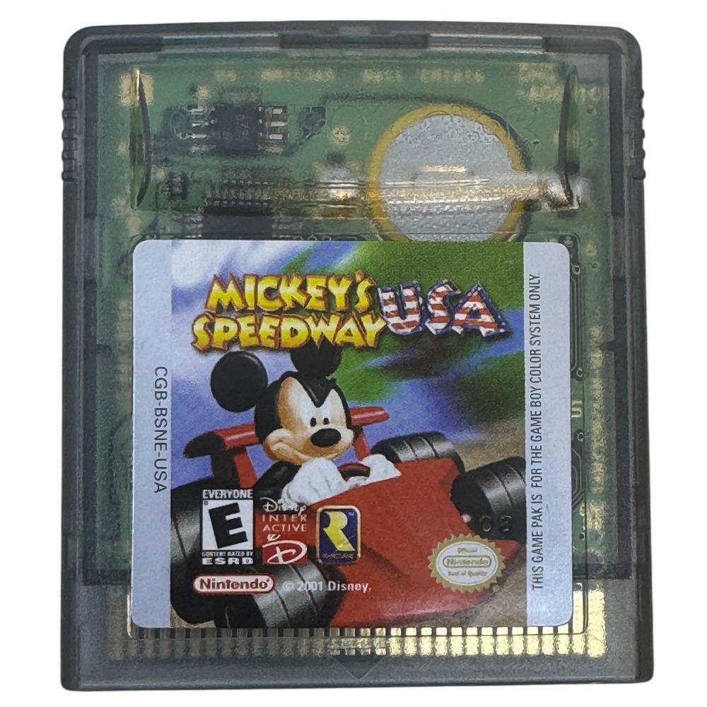 Mickeys Speedway USA Nintendo Game Boy Color GBC Video Game CGB-BSNE-USA